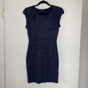 Express Navy Blue sparkly Dress